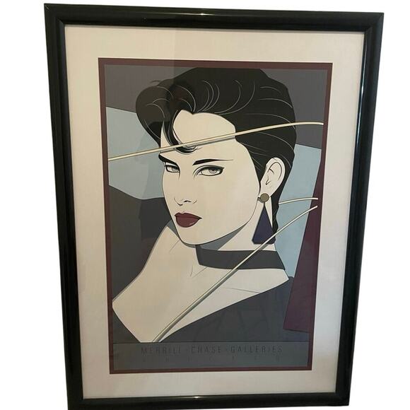 PATRICK NAGEL 1987 FRAMED COMMEMORATIVE #11 SERIGRAPH 35’ by 48’ COLLECTIBLE - Picture 9 of 9